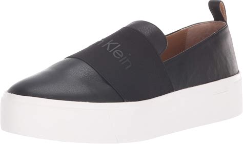 Calvin Klein Women's Jacinta Fashion Sneaker, Black, 7.5 M US.